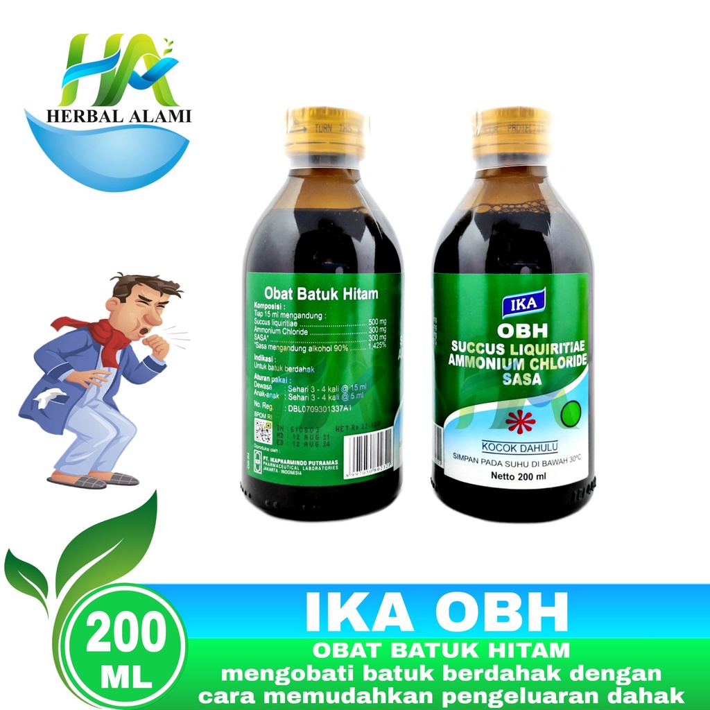 Jual OBH IKA Syrup Obat Batuk Hitam - Sirup Batuk Berdahak | Shopee ...