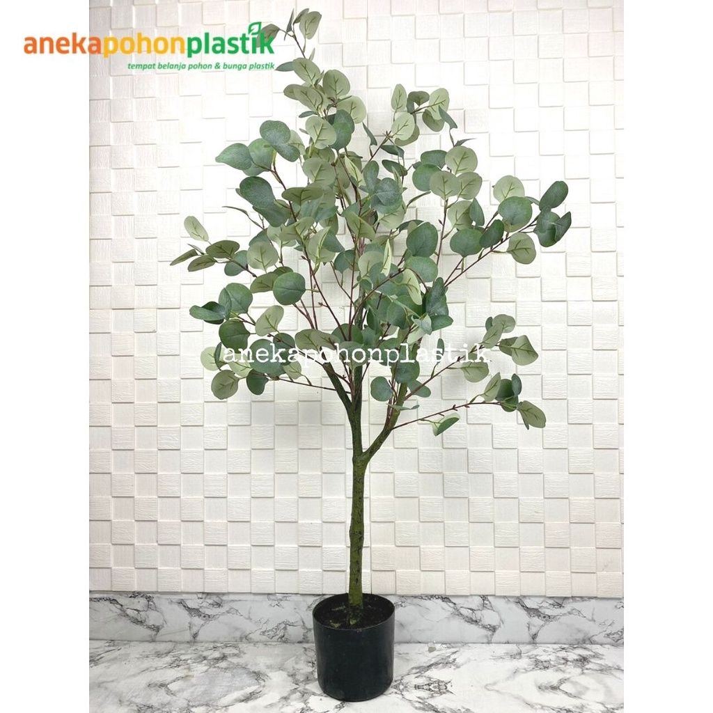 Jual Pohon Daun Eucalyptus Latex Silk Artificial X T Pot Dasar Tanaman Hias Ekaliptus