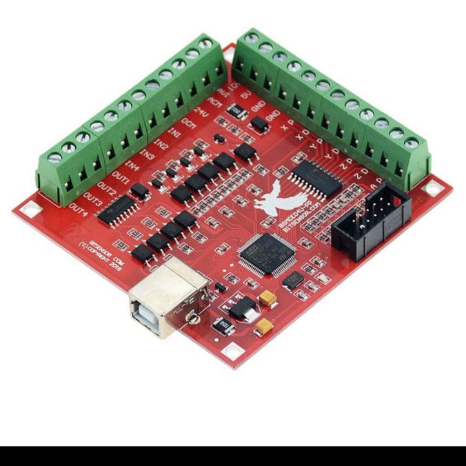 Jual cnc mach3 usb cnc controller interface mach3 breakout board 4 axis