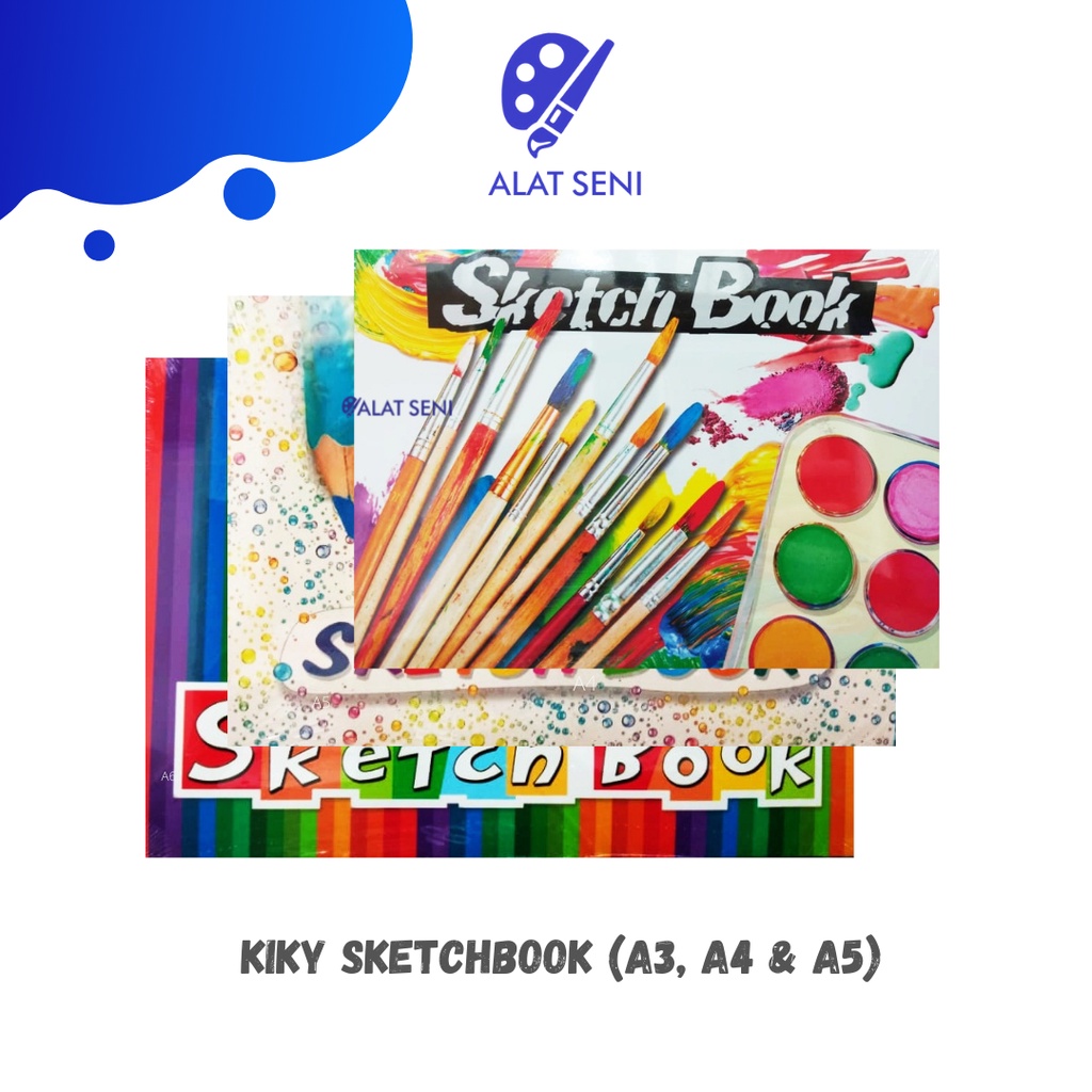Jual Kiky SketchBook A5 A4 A3 / Kiky skethbook / Buku Sketsa Shopee