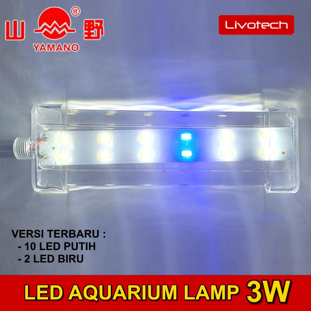 Jual AXON Lampu Led Yamano 3W Jepit Aquascape Aquarium Light 3 watt ...