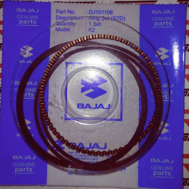 Jual DJ101106 RING PISTON (SEHER) SET BAJAJ PULSAR 180 original