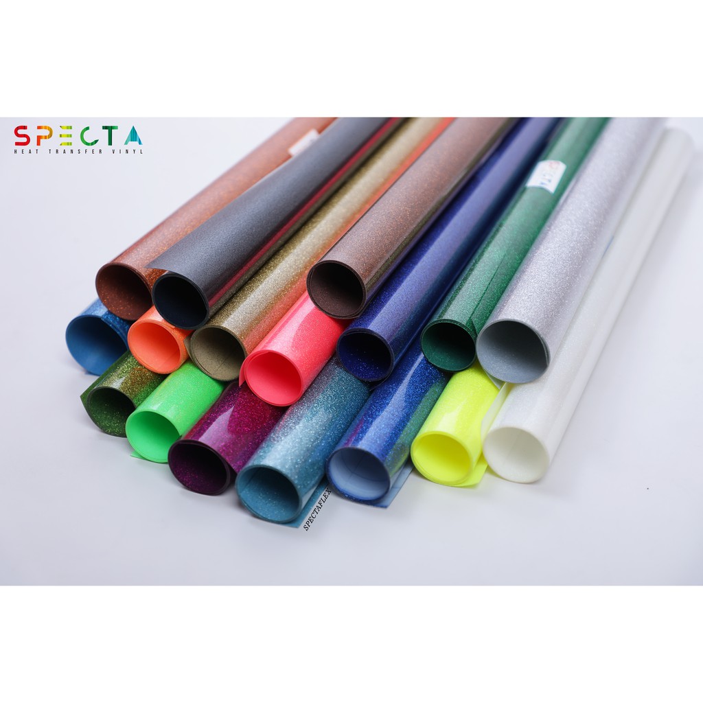 Jual SPECTAFLEX POLYFLEX KOREA GLITTER ORIGINAL HTV VINYL - GLITTER ...