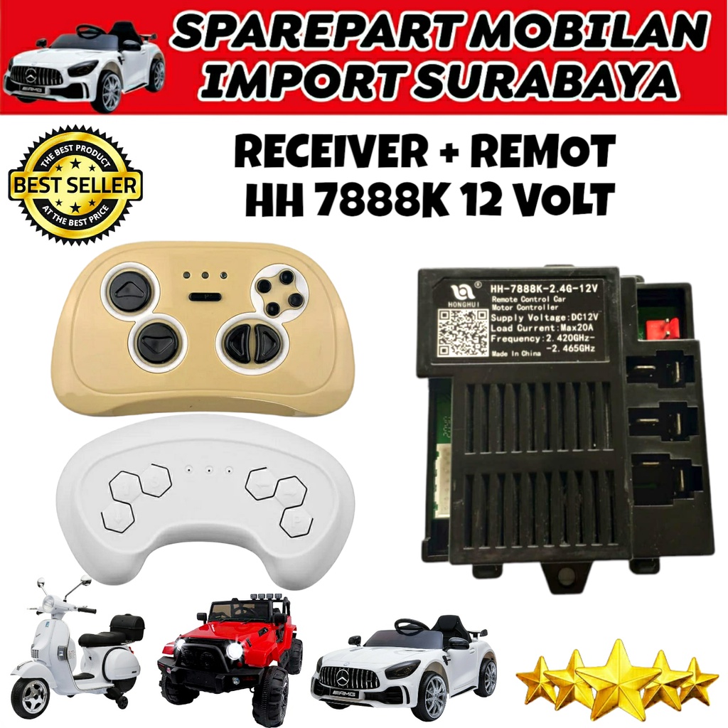 Jual RECEIVER MOBIL AKI MAINAN ANAK HH 7888K 12V MODUL HH 7888 K