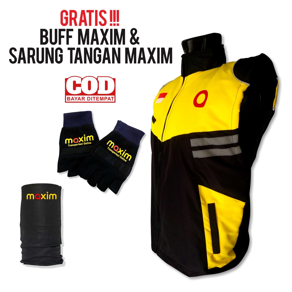 Jual Rompi Maxim Waterproof Gratis Sarung Tangan Motor Dan Masker Buff ...