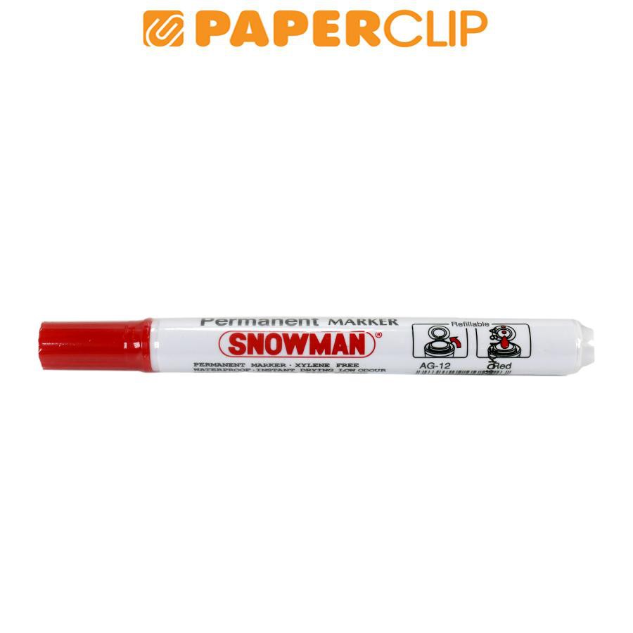 MARKER SNOWMAN PERMANENT AG12 RED (2)