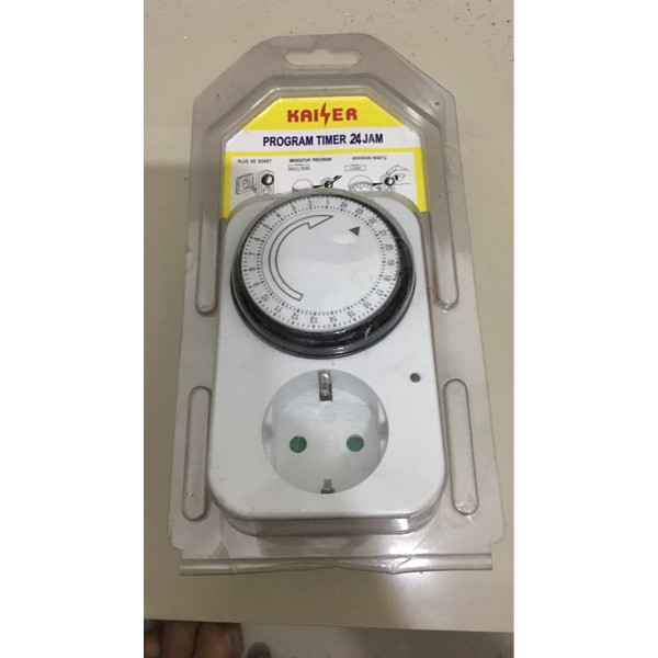 Jual Stop Kontak / Steker Timer Walet Manual merk Kaiser | Shopee Indonesia