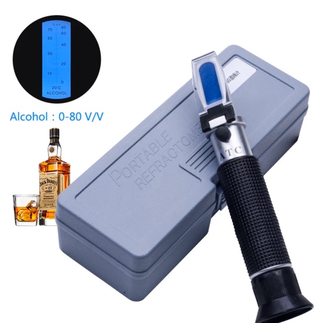 Jual Refractometer 0-80% Alcohol ATV Spirits Tester AlcoholMeter Single ...