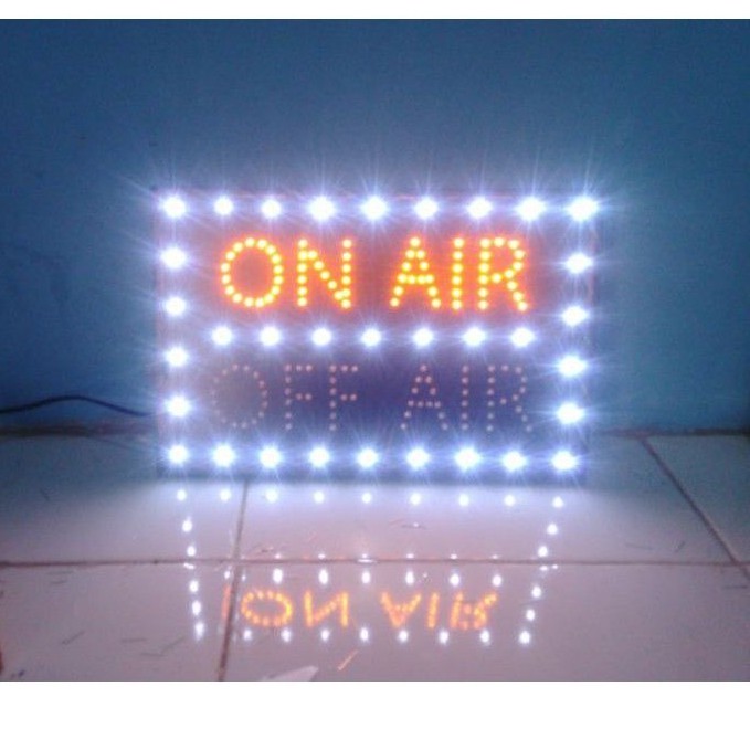 Jual tulisan lampu led sign ON AIR OFF AIR saklar on off | Shopee Indonesia