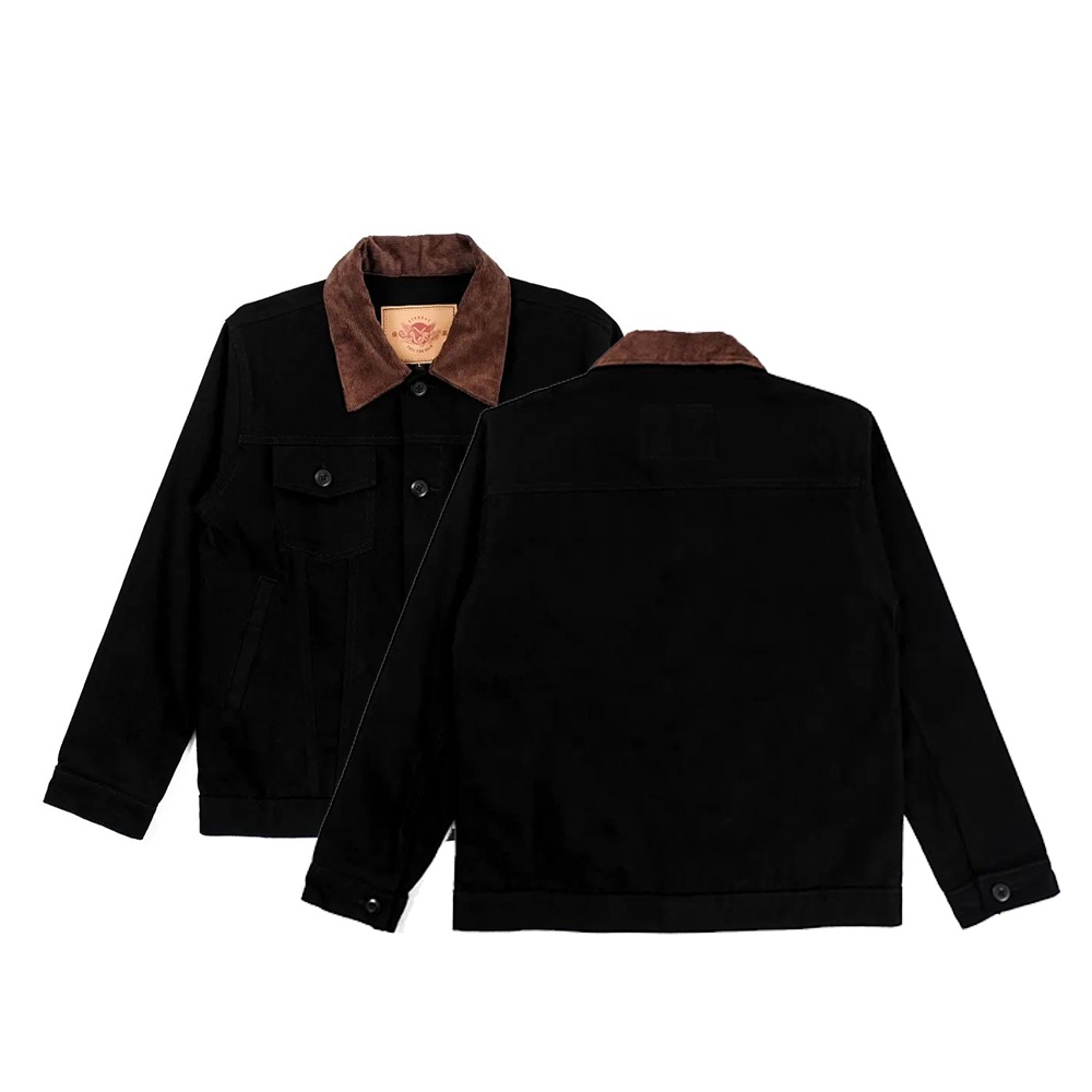 Jual ETERNALWORKS NAKA CORDUROY BROWN COLLAR TRUCKER JACKET JAKET
