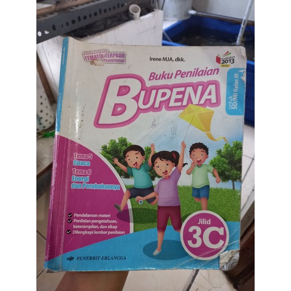 Jual Buku Pelajaran Penilaian BUPENA Jilid 3C Kelas 3 III SD/MI Tema 5 ...