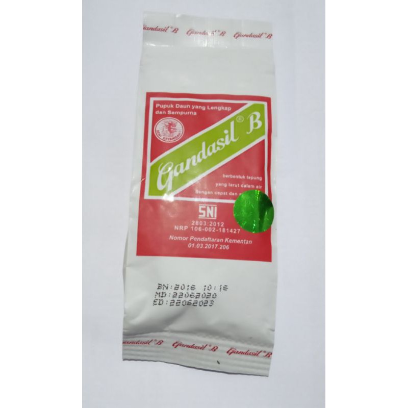 Jual Pupuk Gandasil B (Pupuk Bunga Buah Pertumbuhan Tanaman 100 Gram ...