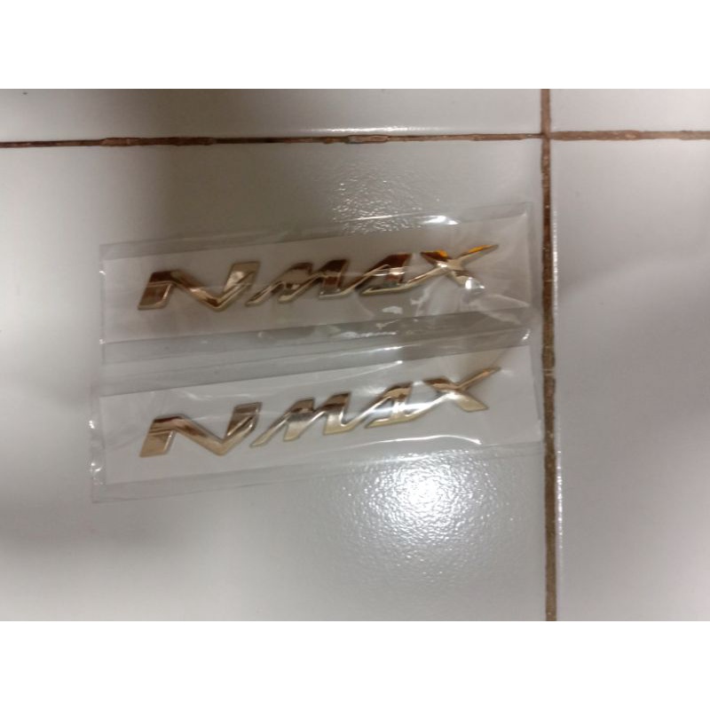 Jual Emblem Stiker Timbul Logo Nmax Gold Harga Satuan Shopee Indonesia