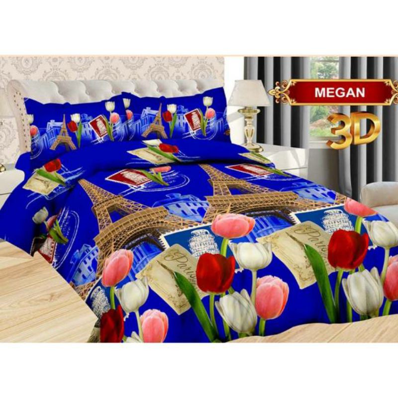 Jual Bedcover bonita tanpa sprei(hanya selimut) uk 180x200 motif bunga