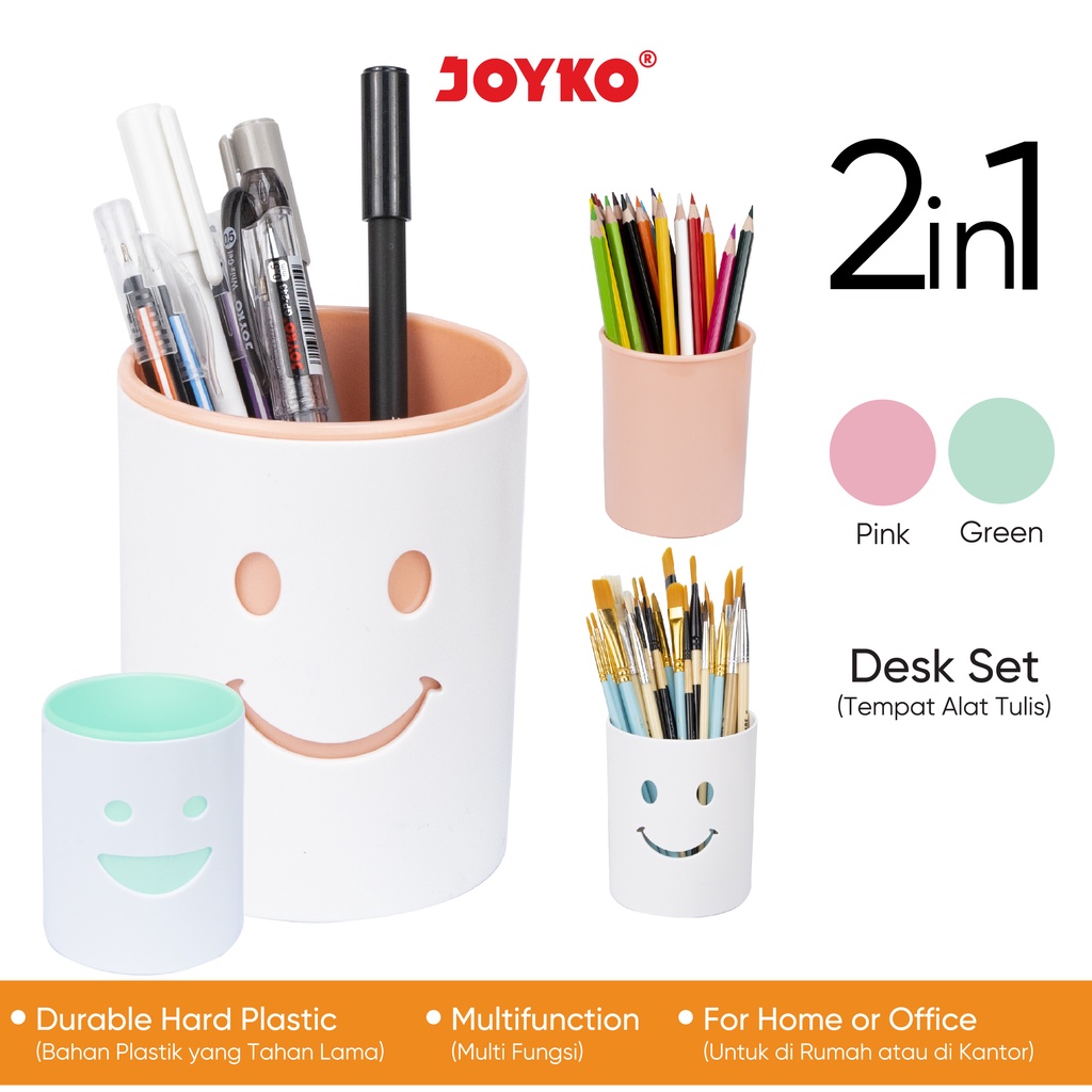 Jual Tempat Alat Tulis Desk Set Pen Holder DS56 2 In 1 Shopee Indonesia