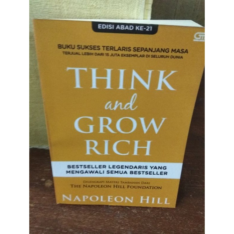 Jual Buku THINK And GROW RICH - Napoleon Hill | Shopee Indonesia