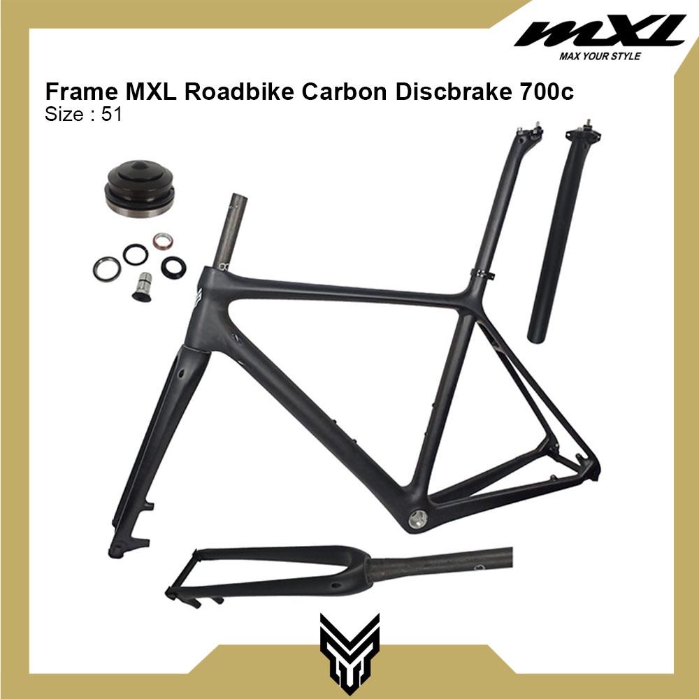 Jual MXL Frame Carbon Sepeda Balap Hybrid 700c Discbrake Road Bike Cycling Shopee Indonesia