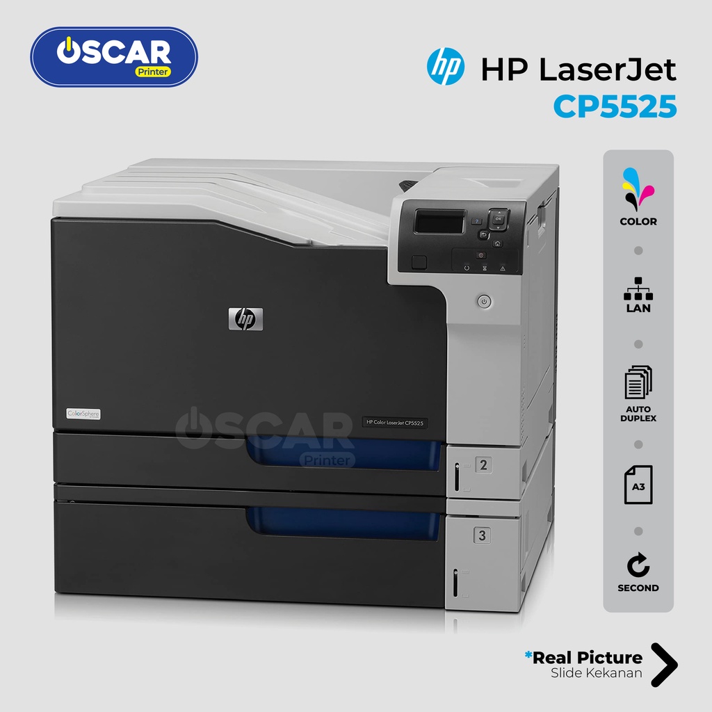 Jual Printer Warna HP Laserjet CP5525 | 30 PPM Bolak Balik