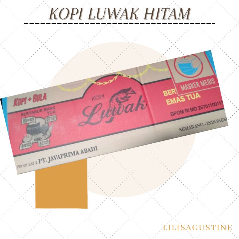 Jual Kopi Luwak Hitam Dus Renceng Shopee Indonesia