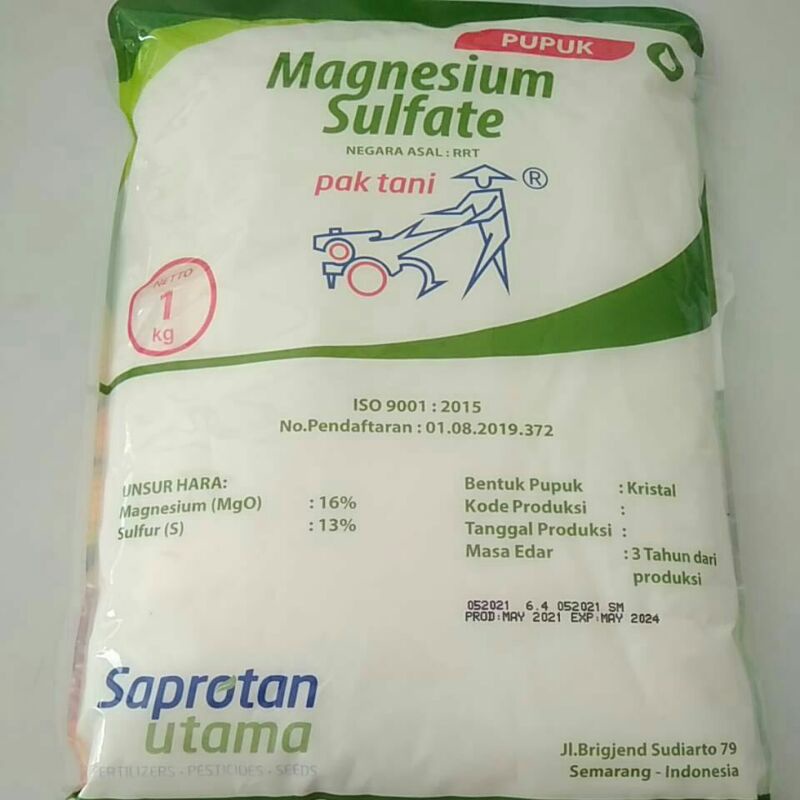 Jual Pak Tani Magnesium Sulfate Kg Shopee Indonesia