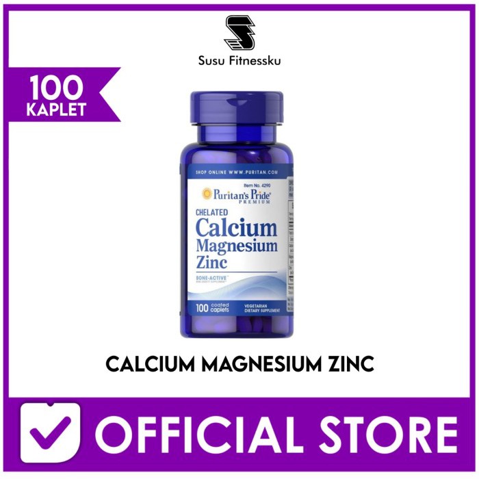 Jual Puritan Chelated Calcium Magnesium Zinc Puritan S Pride 100 Capsul Shopee Indonesia 6637