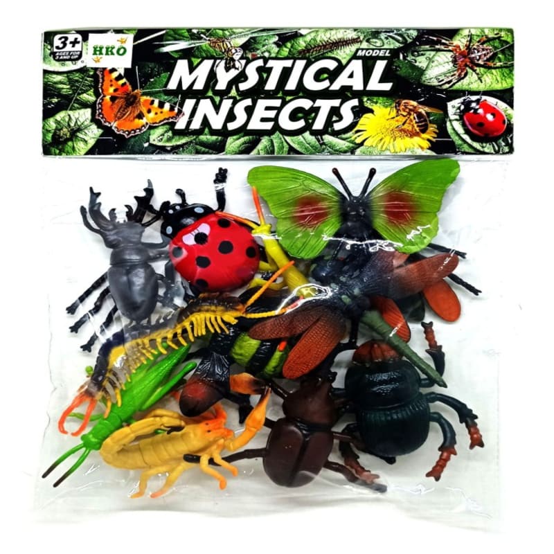 Jual Mainan Anak Binatang Karet Serangga Mystical Insects Isi 12 Pcs ...