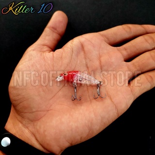 Jual Lure Micro / Mini Minnow 4cm / 2,5 gram Sinking Replika Gomoku Jaminan  ACTION dengan warna KILLER