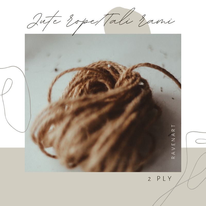 Jual Ravenart - Jute Rope | Hemp Rope | Tali Rami | Shopee Indonesia