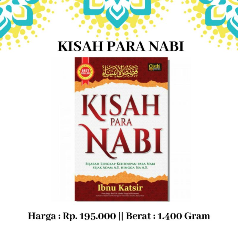 Jual KISAH PARA NABI IBNU KATSIR | Shopee Indonesia