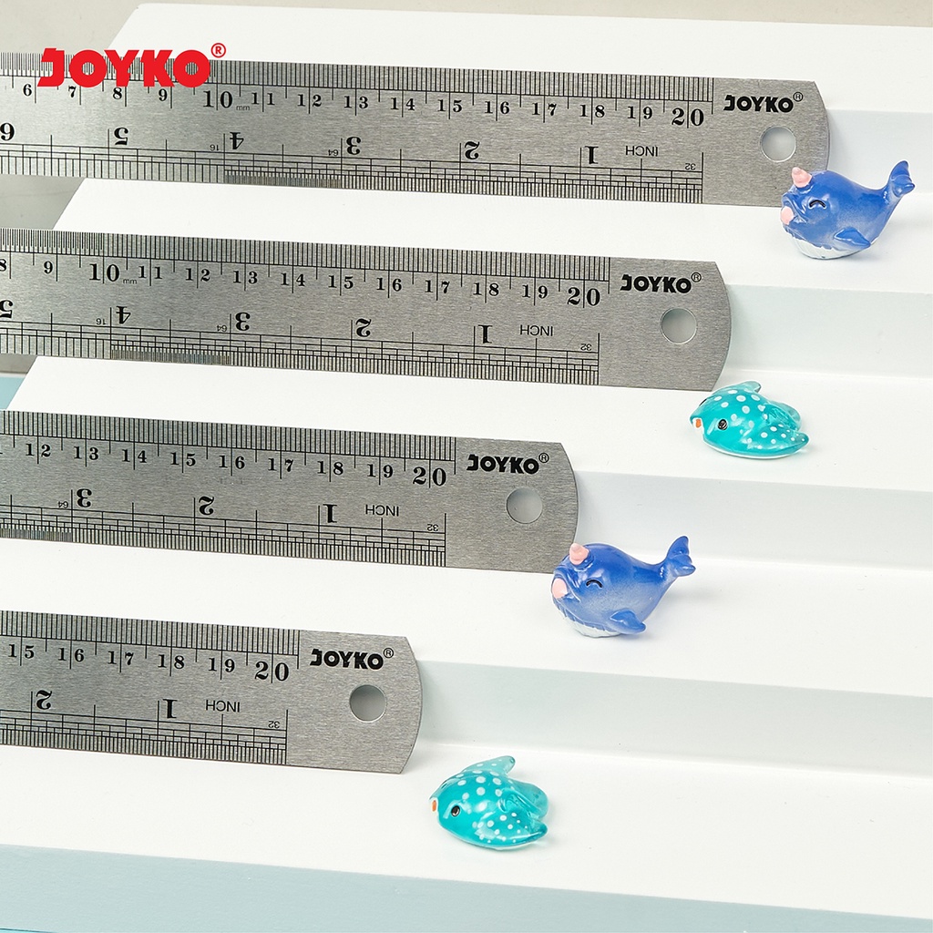 Joyko Stainless Steel Ruler Penggaris Besi (6)