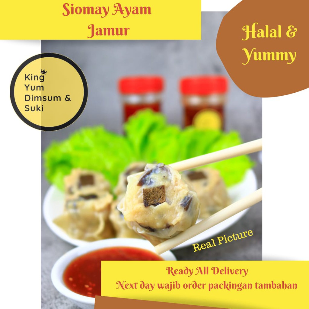 Jual King Yum Dimsum Frozen Siomay Ayam Jamur Homemade Halal Premium