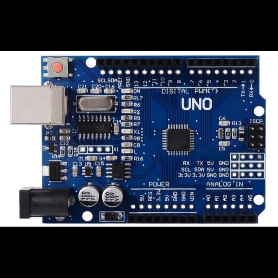 Jual Arduino Uno R3 Compatible ATmega328P SMD CH340G + USB Cable ...