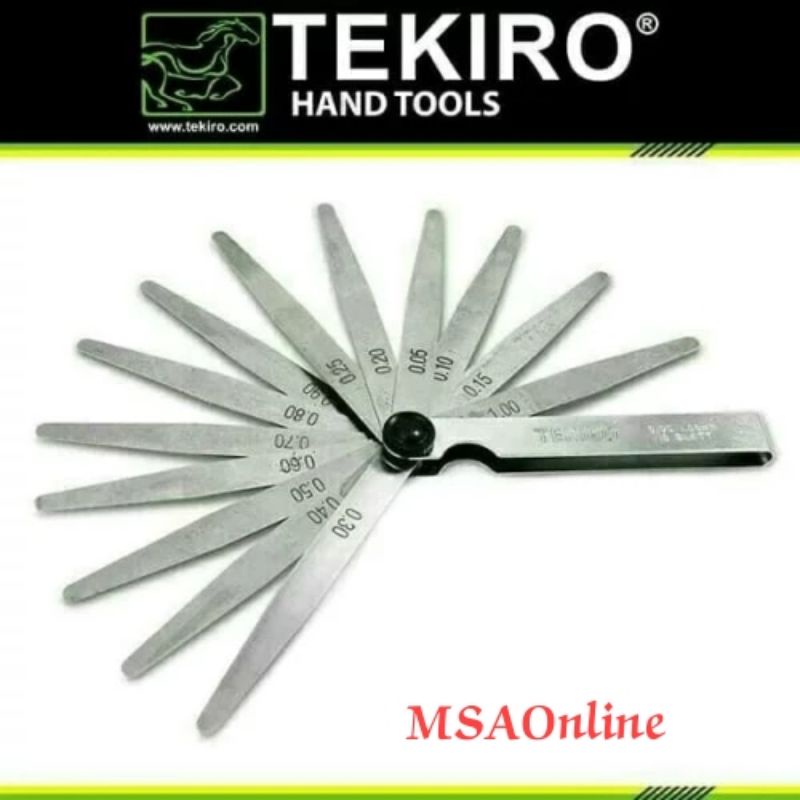 Jual Feeler Fuller Puller Gauge Blades Kunci Stek Ukuran Klep Tekiro Shopee Indonesia