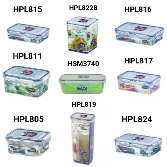 Jual Lock n Lock Food Container Satuan HPL 805 HPL 806 HPL 807 HPL 811 HPL  814 HPL 815 HPL 816 HPL 817 Wadah Makan Bekal
