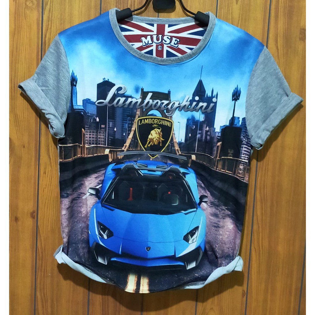 Jual Baju Kaos T-shirt Anak Cowok Bergambar Karakter Otomotif Full