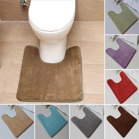 Keset Bentuk U Anti Slip yang pas di kaki kloset toilet duduk