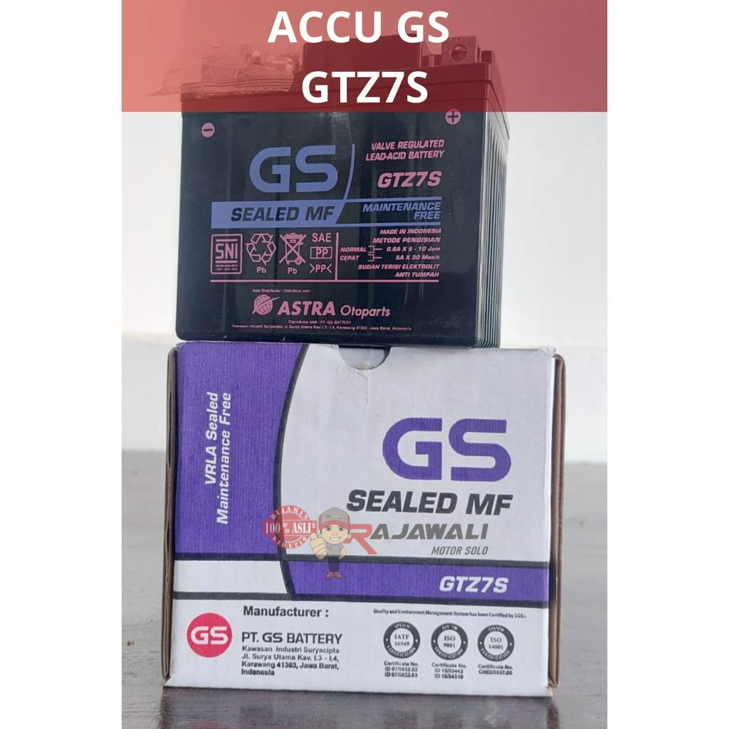 Jual AKI GS GTZ 7S 12V 6AH | Shopee Indonesia