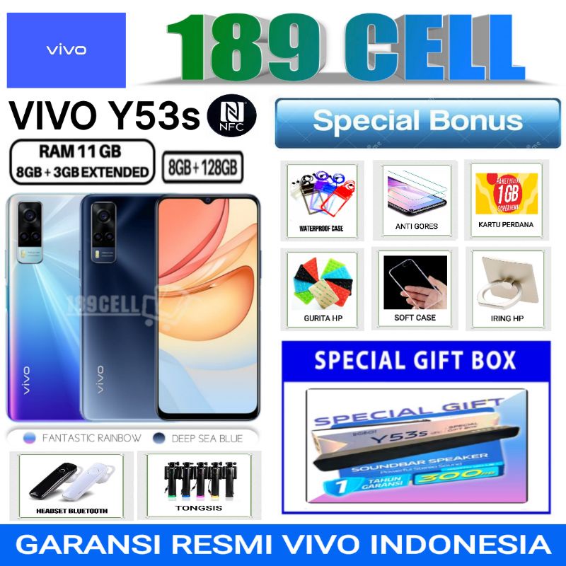 Jual VIVO Y53S 8/128 Y53 S | Y33S RAM 8/128 GB | Y20sG 4/128 | Y02T 4/ ...