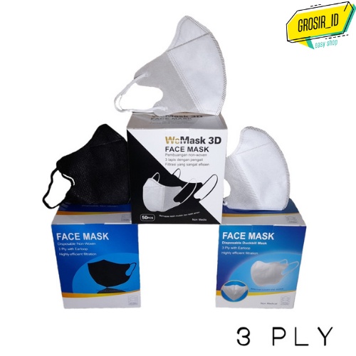 Jual Masker Duckbill 3 Ply Duckbill Face Mask | Shopee Indonesia