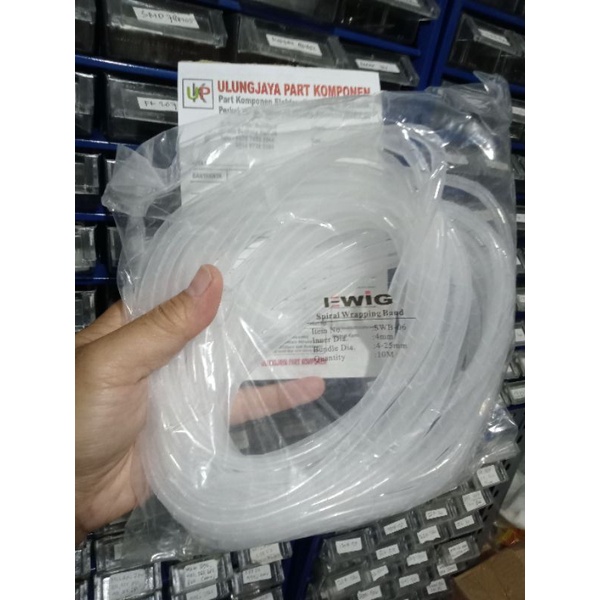 Jual Kabel Spiral Panel Listrik Spiral Wrapping Band 10meter Shopee Indonesia