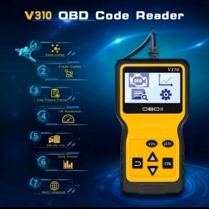 Jual Scanner OBD2 Alat Scan Mobil Pendeteksi Kerusakan Mesin Eccu V310 ...