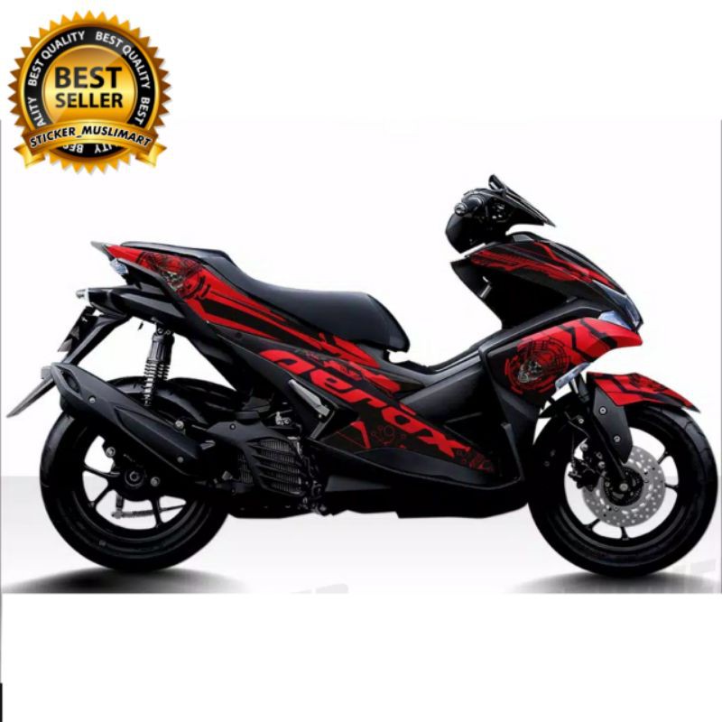 Jual Decal Sticker Aerox 155 motif merah pilihan grafis | Shopee Indonesia