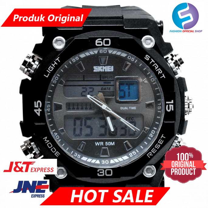 Jual Original SKMEI Jam Tangan Sporty Digital Analog Pria AD 1092 Hitam Putih Shopee Indonesia