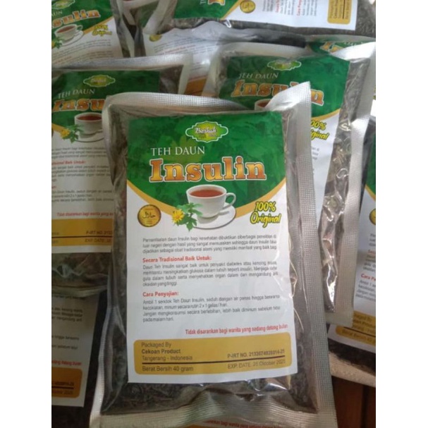 teh pahitan insulin Aur (teh daun insulin) atasi diabetes.