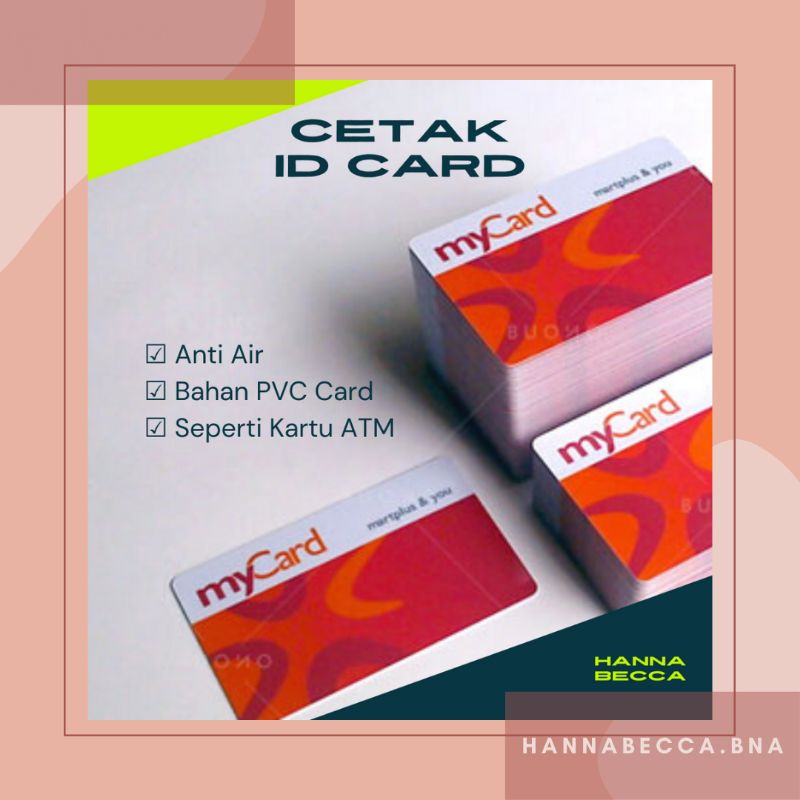 Jual Cetak Kartu Pvc 2 Sisi Bisa Satuan Id Card Member Card