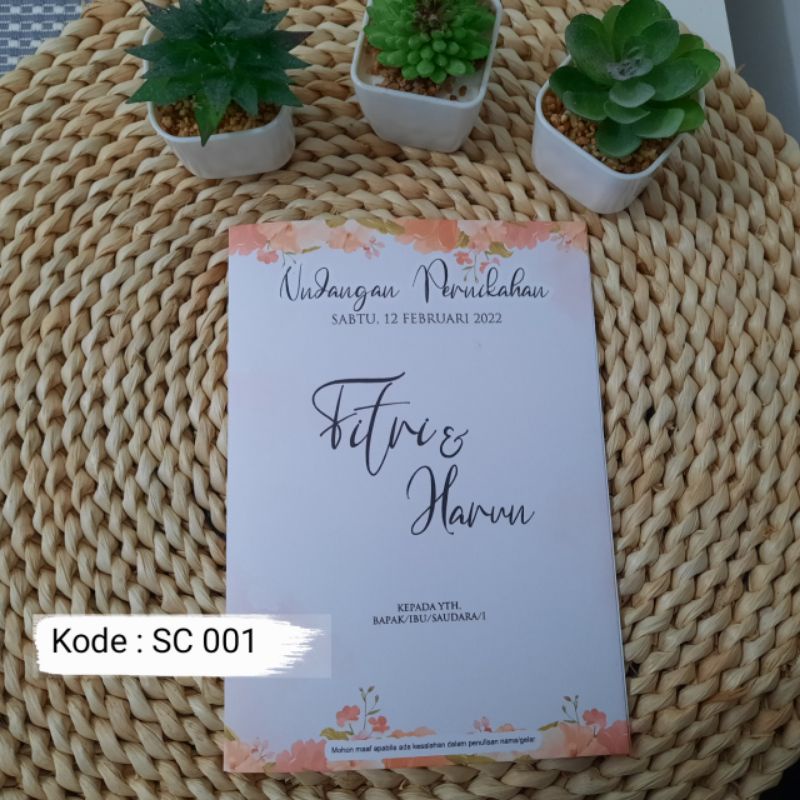 Jual Undangan Pernikahan / Khitan / Syukuran Murah Harga 1000 | Shopee