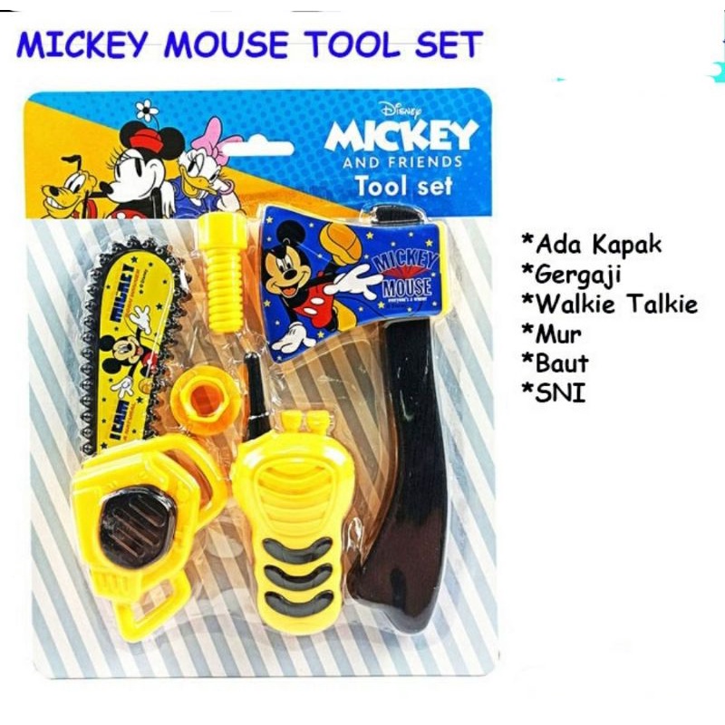 Jual Mainan Tools Set Alat Pertukangan Mickey Mouse | Shopee Indonesia