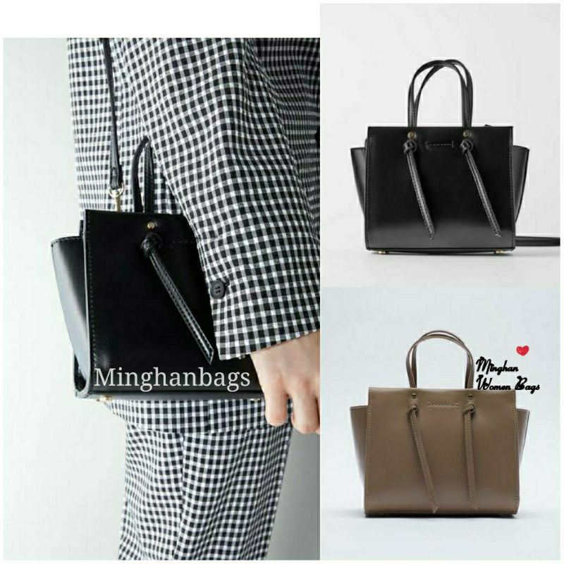 Tas Mini City Bag With Knots Slingbags Wanita Import 100095