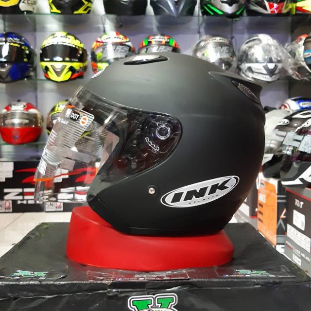 Jual INK HELM CENTRO BLACK DOF HITAM POLOS | Shopee Indonesia