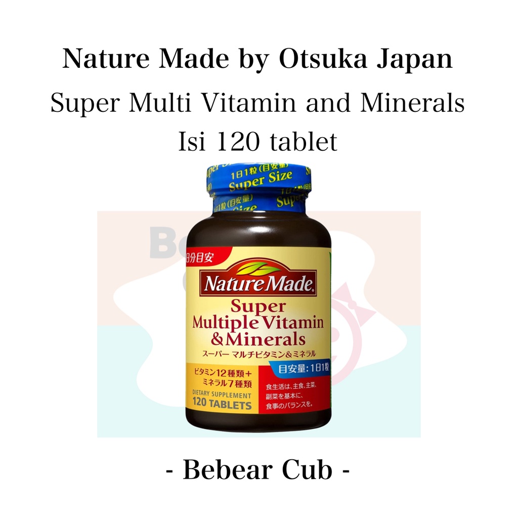 Jual Nature Made Jepang Super Multivitamin Minerals Multiple Vitamin